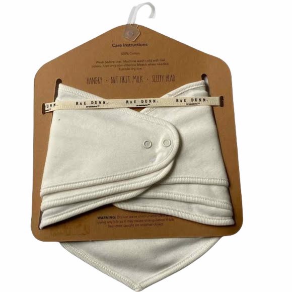 New - Rae Dunn Baby by Magenta Baby Bandana Bib set 3pc - Picture 3 of 4